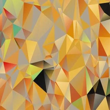 Abstract geometric pattern composed of triangular polygons Stock Illustration