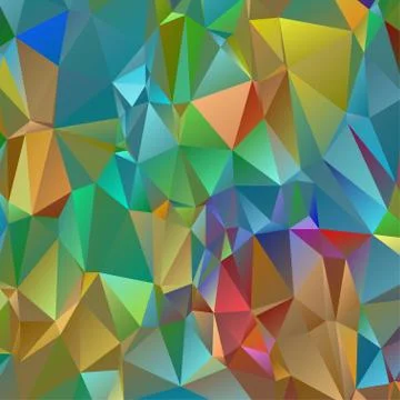 Abstract geometric pattern composed of triangular polygons イラスト素材