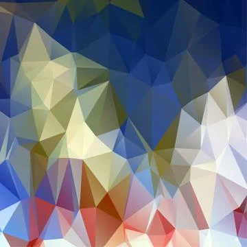 Abstract geometric pattern composed of triangular polygons Stockillustratie