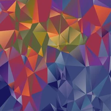 Abstract geometric pattern composed of triangular polygons Illustrazione stock