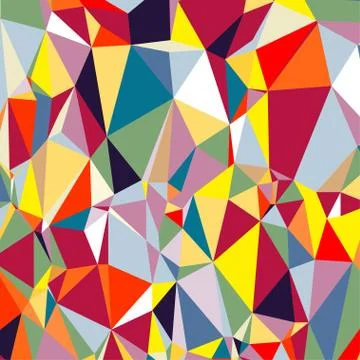 Abstract geometric pattern composed of triangular polygons Stock Illustration