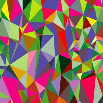 Abstract geometric pattern composed of triangular polygons Stock Illustration
