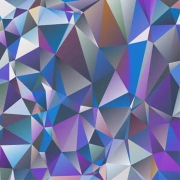 Abstract geometric pattern composed of triangular polygons Stockillustratie