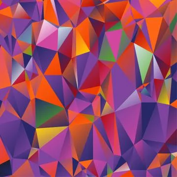 Abstract geometric pattern composed of triangular polygons Stockillustratie
