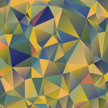 Abstract geometric pattern composed of triangular polygons Illustrazione stock