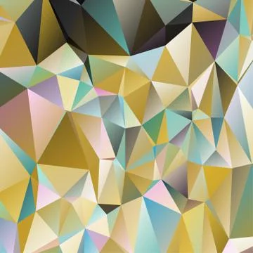 Abstract geometric pattern composed of triangular polygons Illustrazione stock