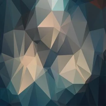 Abstract geometric pattern composed of triangular polygons Illustrazione stock