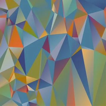 Abstract geometric pattern composed of triangular polygons Illustrazione stock