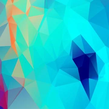 Abstract geometric pattern composed of triangular polygons Illustrazione stock
