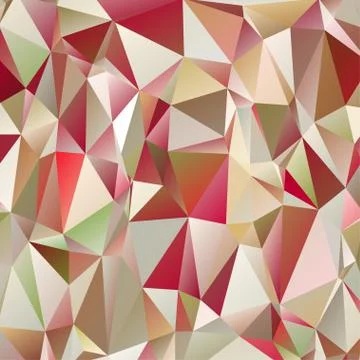 Abstract geometric pattern composed of triangular polygons Stock Illustration