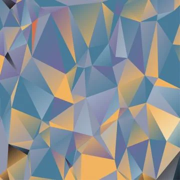Abstract geometric pattern composed of triangular polygons イラスト素材