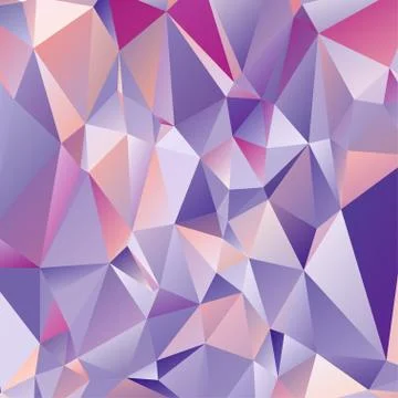 Abstract geometric pattern composed of triangular polygons Illustrazione stock