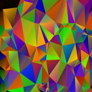 Abstract geometric pattern composed of triangular polygons Stockillustratie