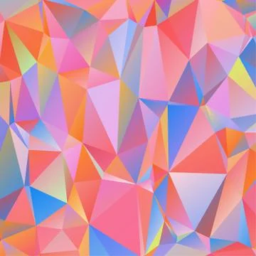Abstract geometric pattern composed of triangular polygons Stock Illustration