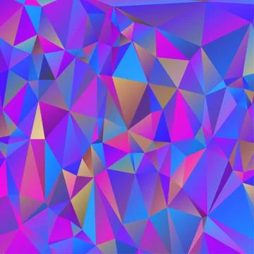 Abstract geometric pattern composed of triangular polygons Stockillustratie