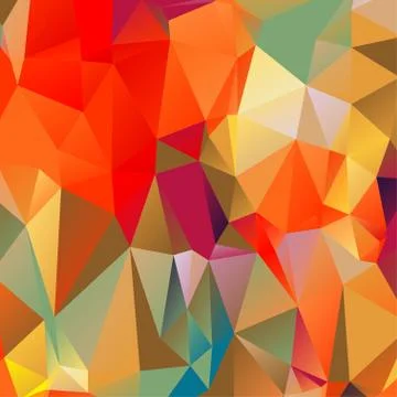 Abstract geometric pattern composed of triangular polygons 库存插图