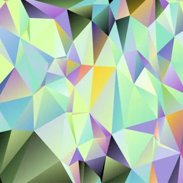 Abstract geometric pattern composed of triangular polygons Stock Illustration