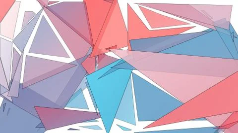 Abstract geometric pattern composed of triangular polygons Illustrazione stock