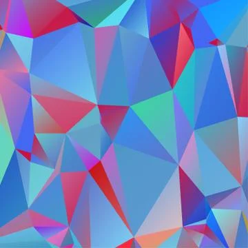 Abstract geometric pattern composed of triangular polygons Stockillustratie