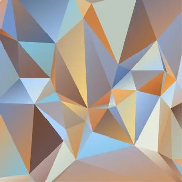 Abstract geometric pattern composed of triangular polygons イラスト素材