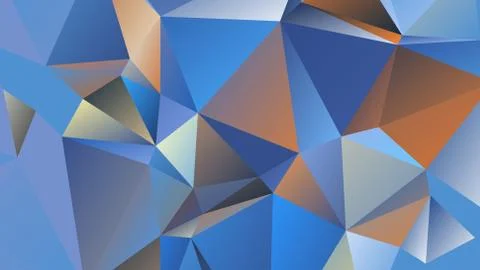 Abstract geometric pattern composed of triangular polygons Illustrazione stock