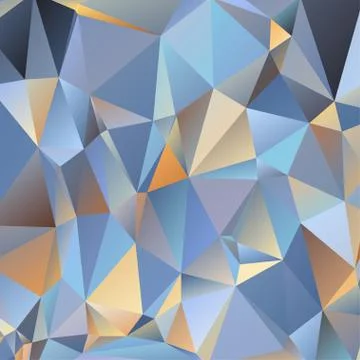 Abstract geometric pattern composed of triangular polygons Stock Illustration