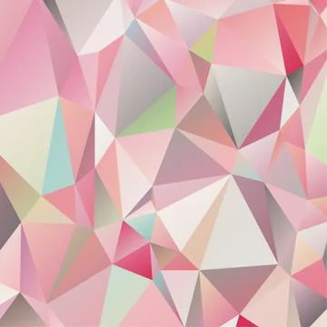 Abstract geometric pattern composed of triangular polygons イラスト素材