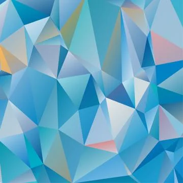 Abstract geometric pattern composed of triangular polygons イラスト素材