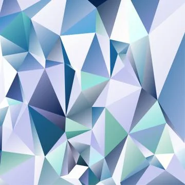 Abstract geometric pattern composed of triangular polygons Illustrazione stock