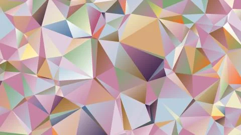 Abstract geometric pattern composed of triangular polygons Stock Illustration