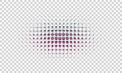 Abstract geometric pattern with concentric circles in purple pink and white on 스톡 일러스트