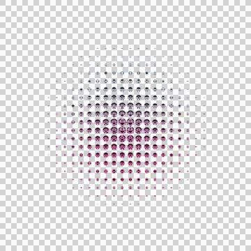 Abstract geometric pattern with concentric circles in gradient colors from pink Stock Illustration