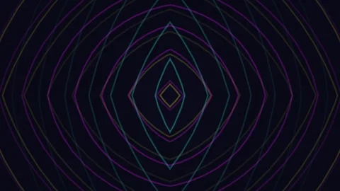 Abstract Geometric Pattern with Concentric Diamond Shapes Stock Footage 331928429