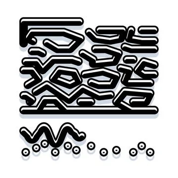 Abstract geometric pattern creating unique modern design 库存插图