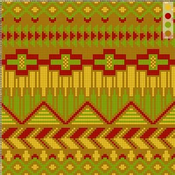 Abstract geometric pattern for cross-stitch or knitting Stock Illustration
