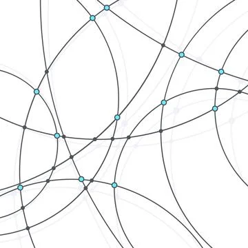 Abstract geometric pattern of the curves Stock Illustration