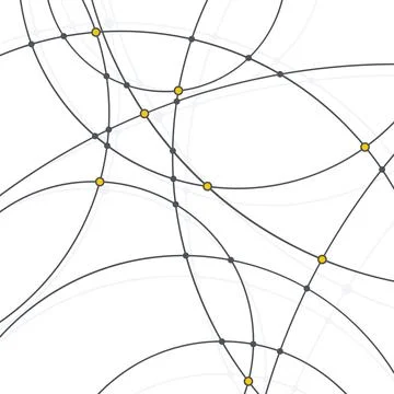 Abstract geometric pattern of the curves Stock Illustration
