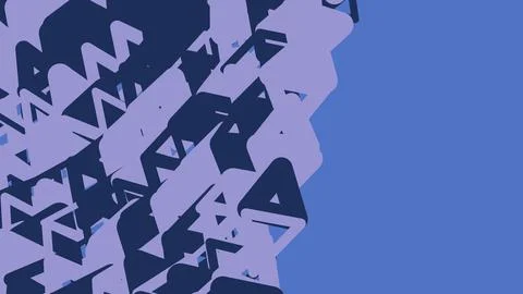 Abstract geometric pattern with dark and light blue shapes Stock Illustration