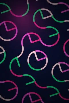 Abstract Geometric Pattern Dark Background Stock Illustration