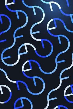 Abstract Geometric Pattern Dark Background Stock Illustration