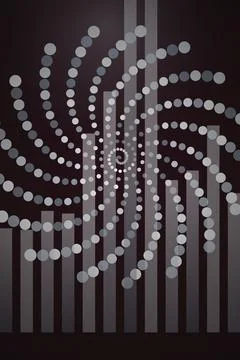 Abstract Geometric Pattern Dark Background Stock Illustration