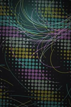 Abstract Geometric Pattern Dark Background Фото