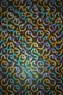 Abstract Geometric Pattern Dark Background Stock Photos