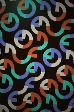 Abstract Geometric Pattern Dark Background Stock Photos