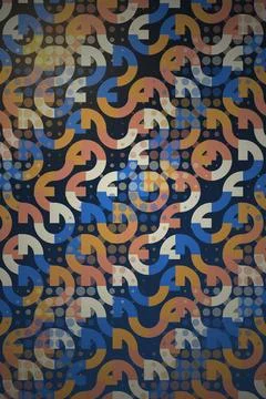 Abstract Geometric Pattern Dark Background Stock Photos