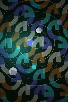 Abstract Geometric Pattern Dark Background Stock Photos