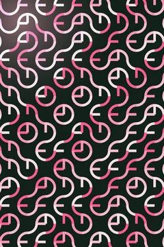 Abstract Geometric Pattern Dark Background Stock Photos