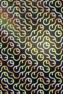 Abstract Geometric Pattern Dark Background Stock Photos