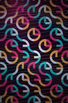 Abstract Geometric Pattern Dark Background Stock Photos