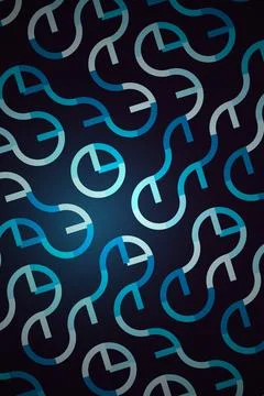 Abstract Geometric Pattern Dark Background Stock Photos